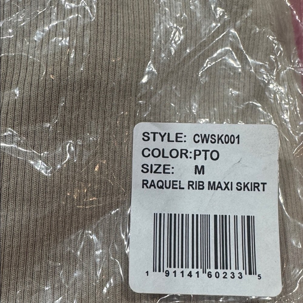 Spiritual Gangster Raquel Beige Ribbed
Rib Maxi Skirt - Picture 4 of 4